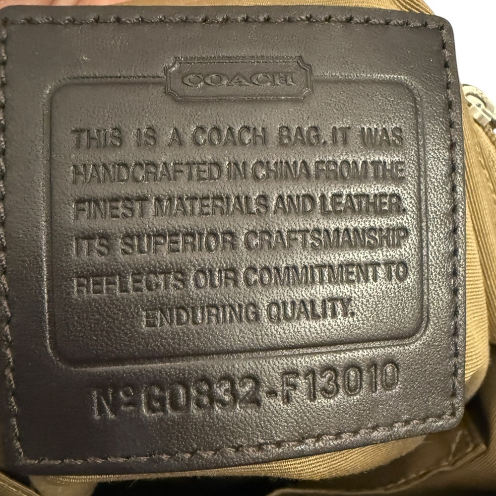 Coach Slim Duffle Convertible Purse with Leather Trim (2008) - Picture 4 of 8